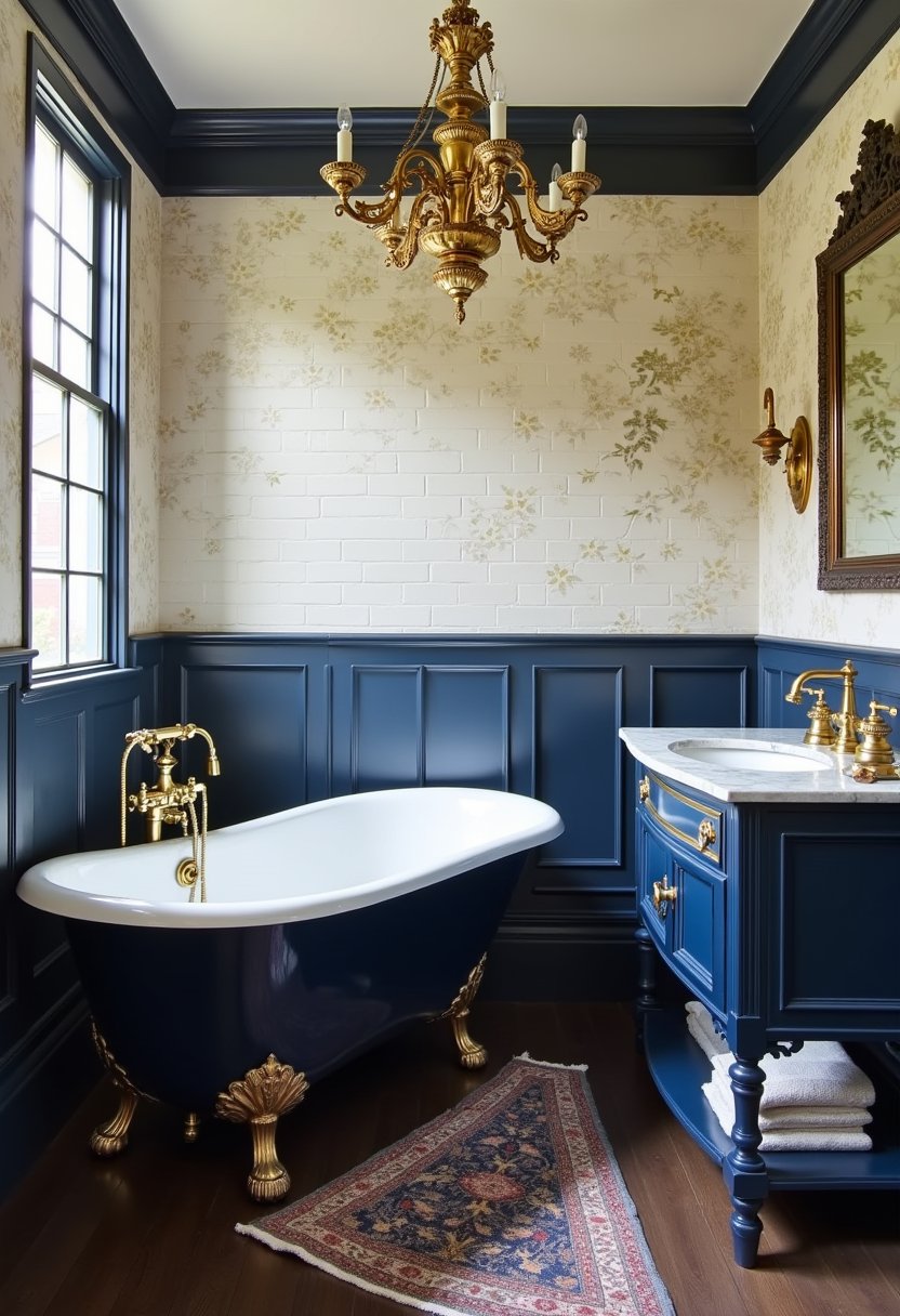 Navy & Brass Vintage Retreat