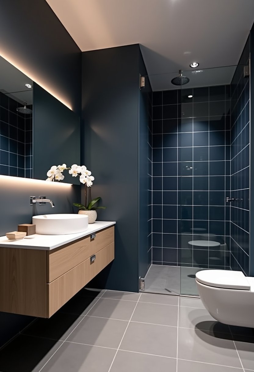 Dark Blue Scandinavian Simplicity
