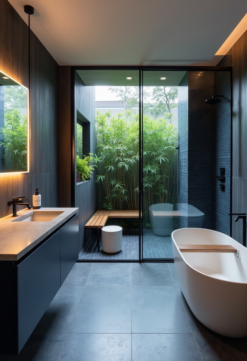 Modern Navy Zen Retreat