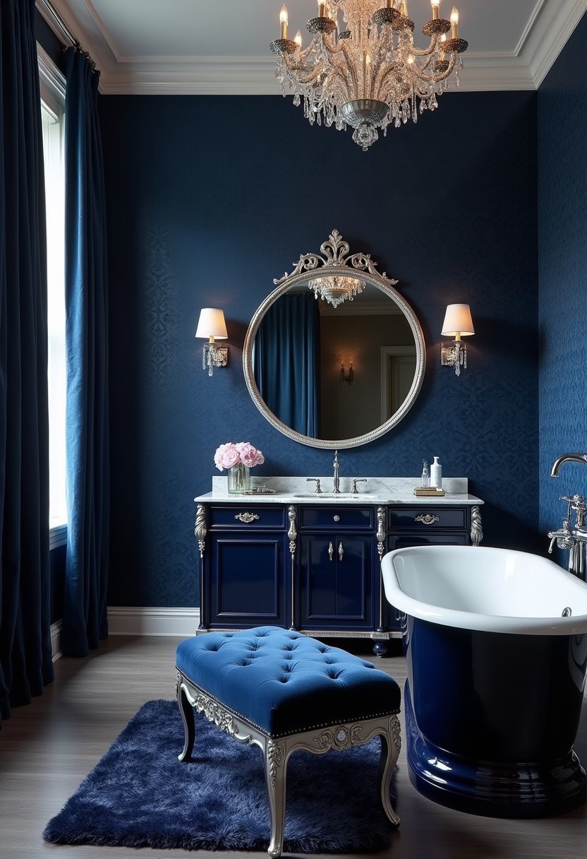 Midnight Blue & Velvet Touch