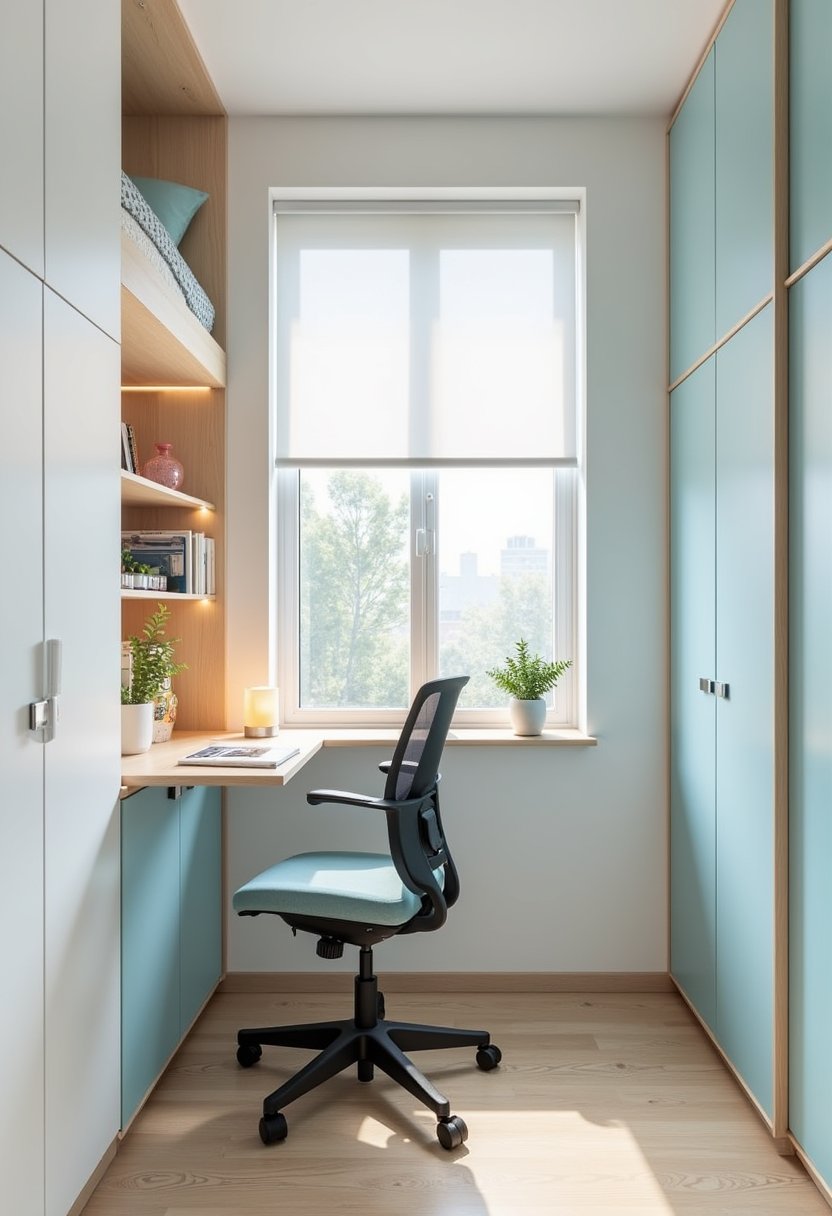 Compact Space-Saving Study Bedroom
