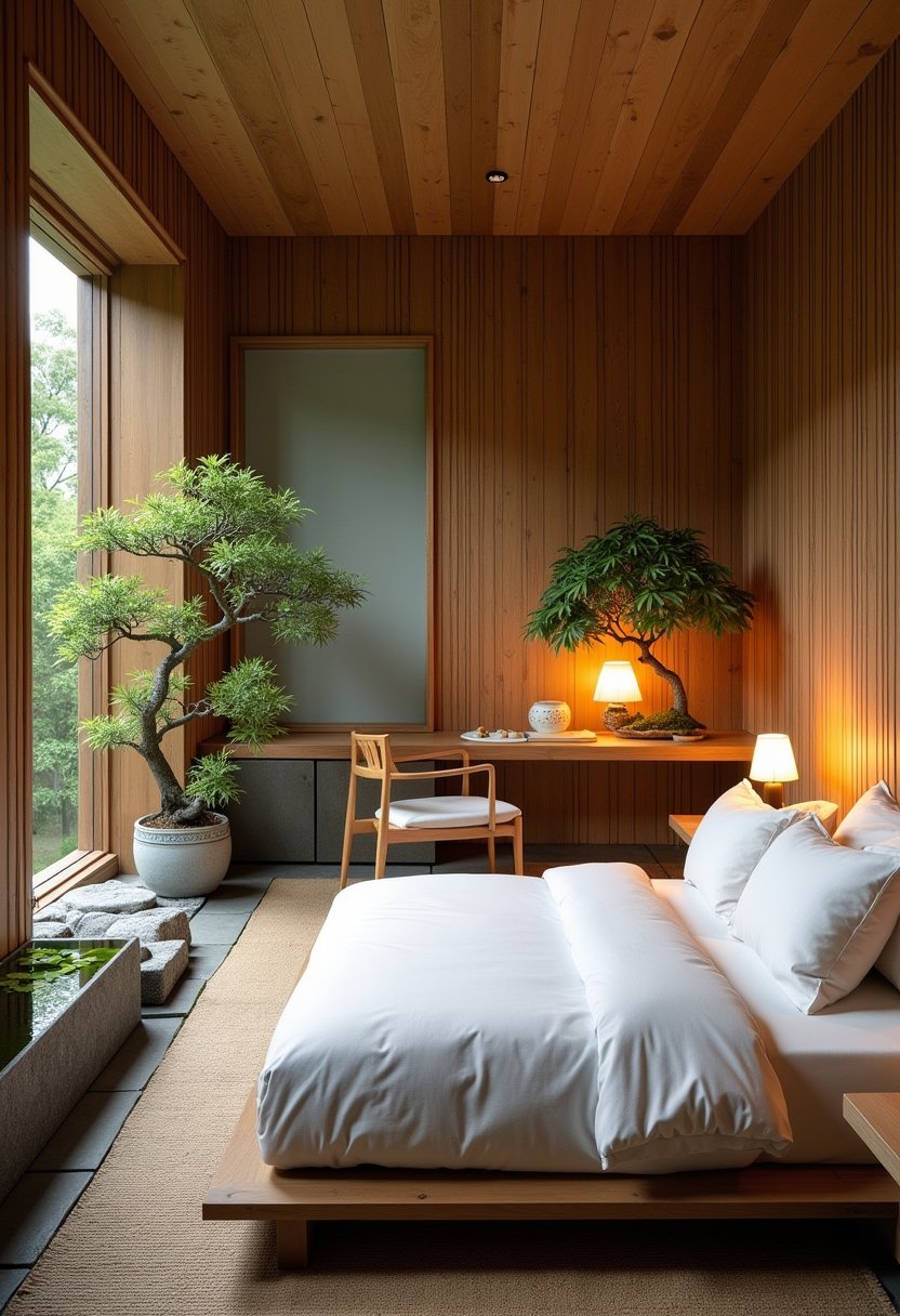 Nature-Inspired Zen Study Bedroom