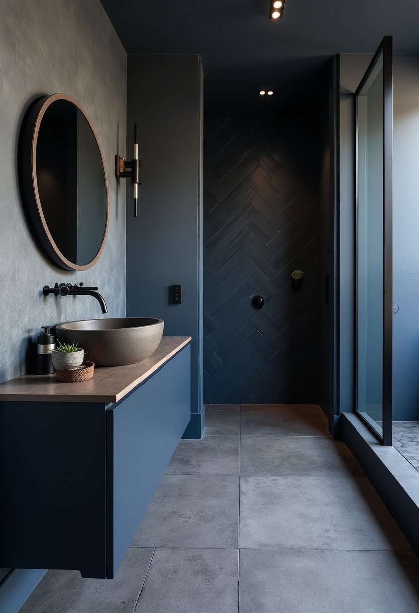 Stormy Blue & Concrete Haven