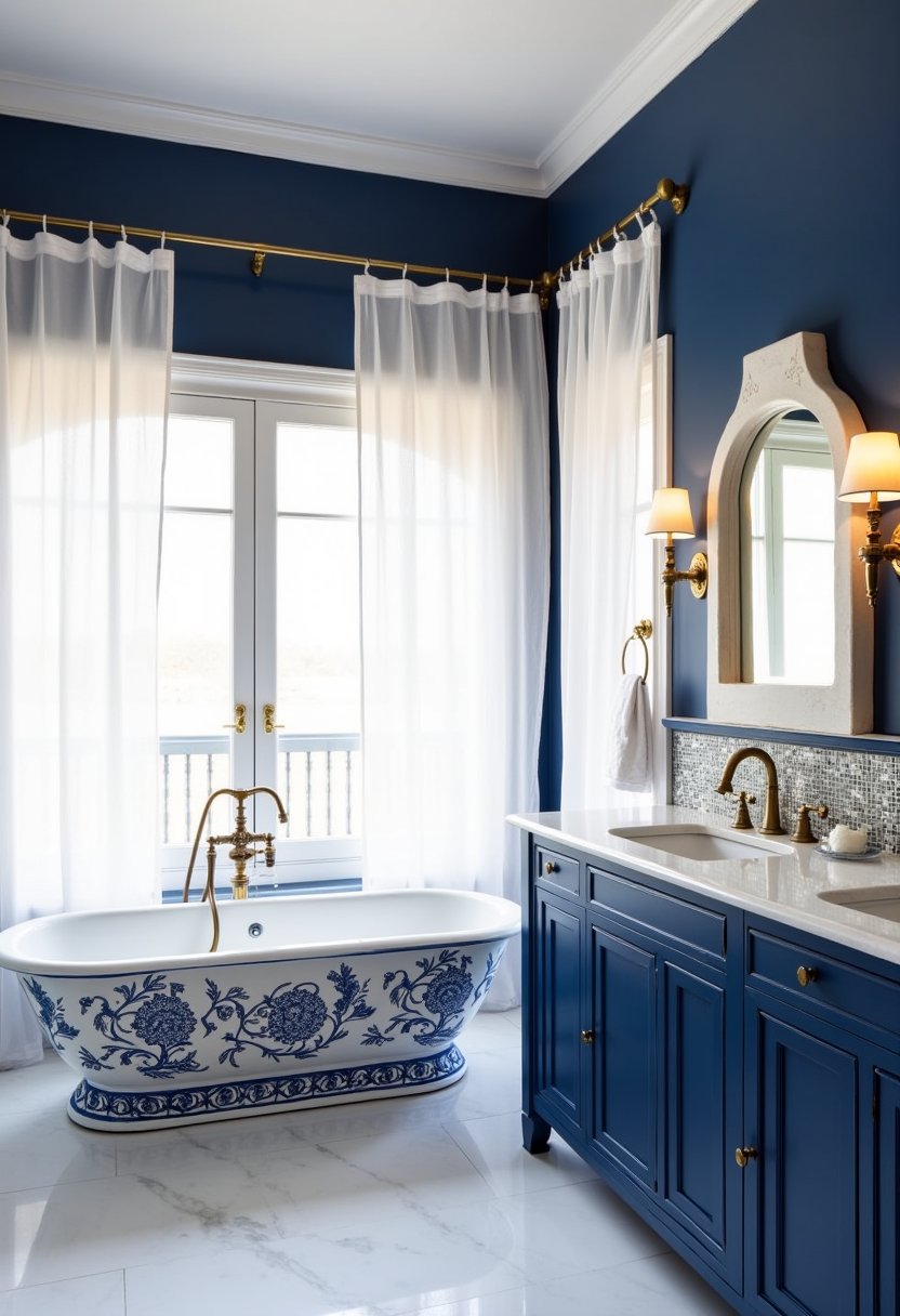 Grecian Dark Blue & White Retreat