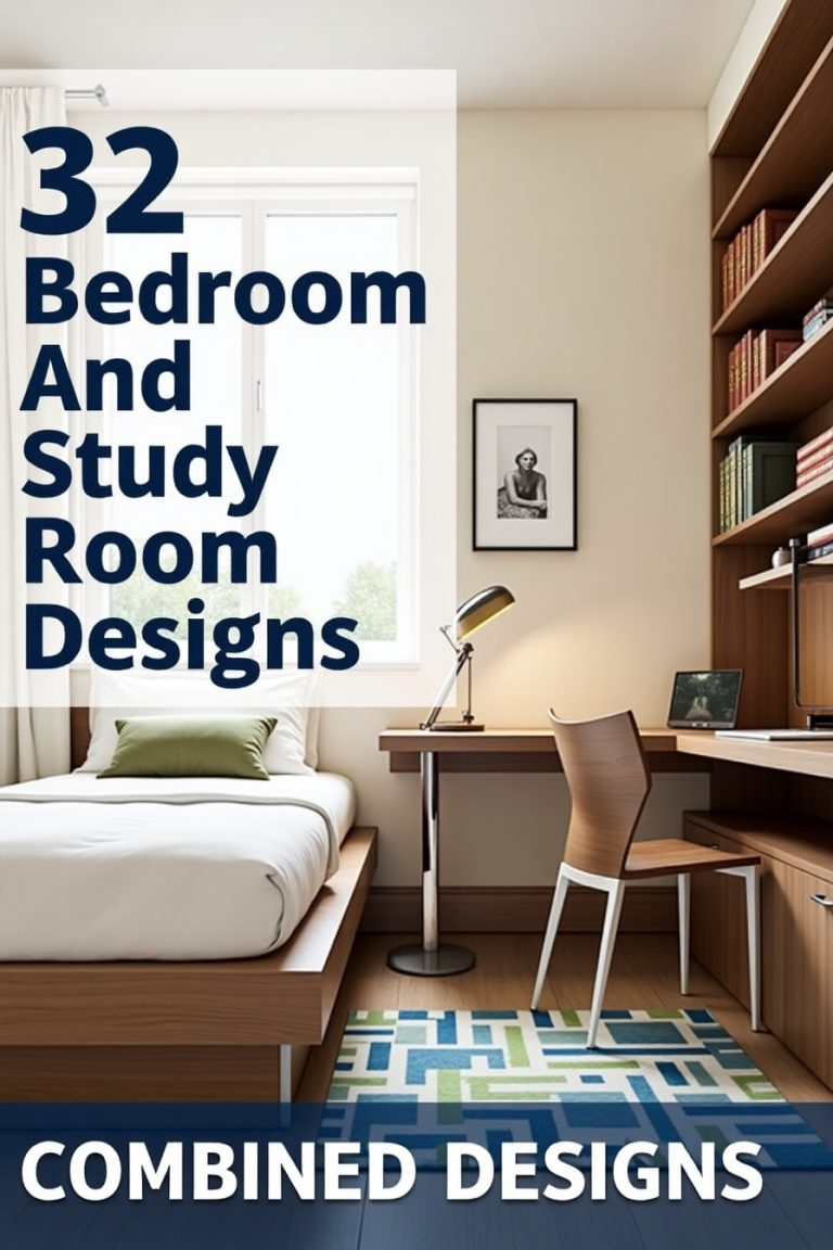 32 Bedroom and Study Room Combined Designs – VivyNest