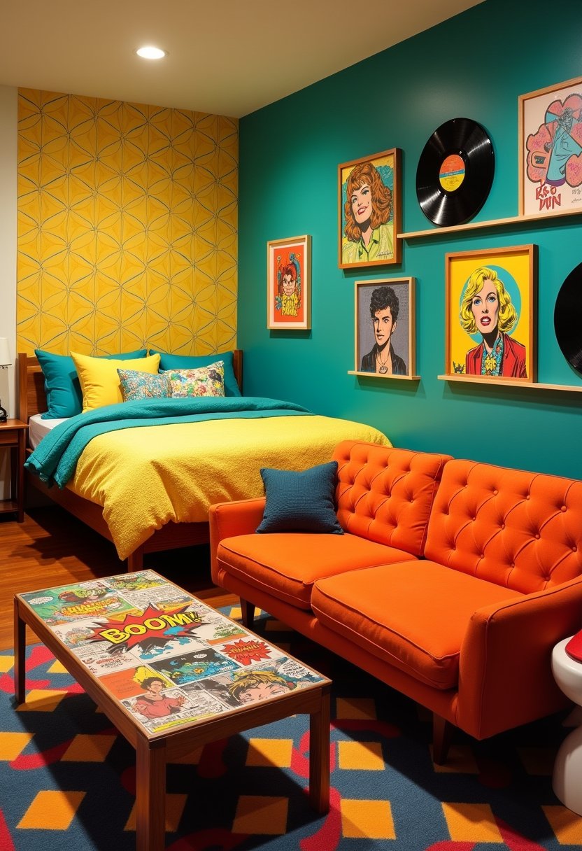 Colorful Retro Pop Art Room
