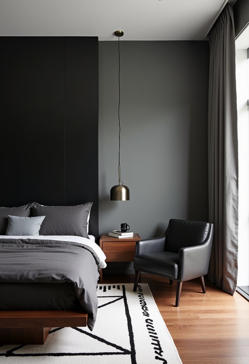 Steel and Walnut Contrast
