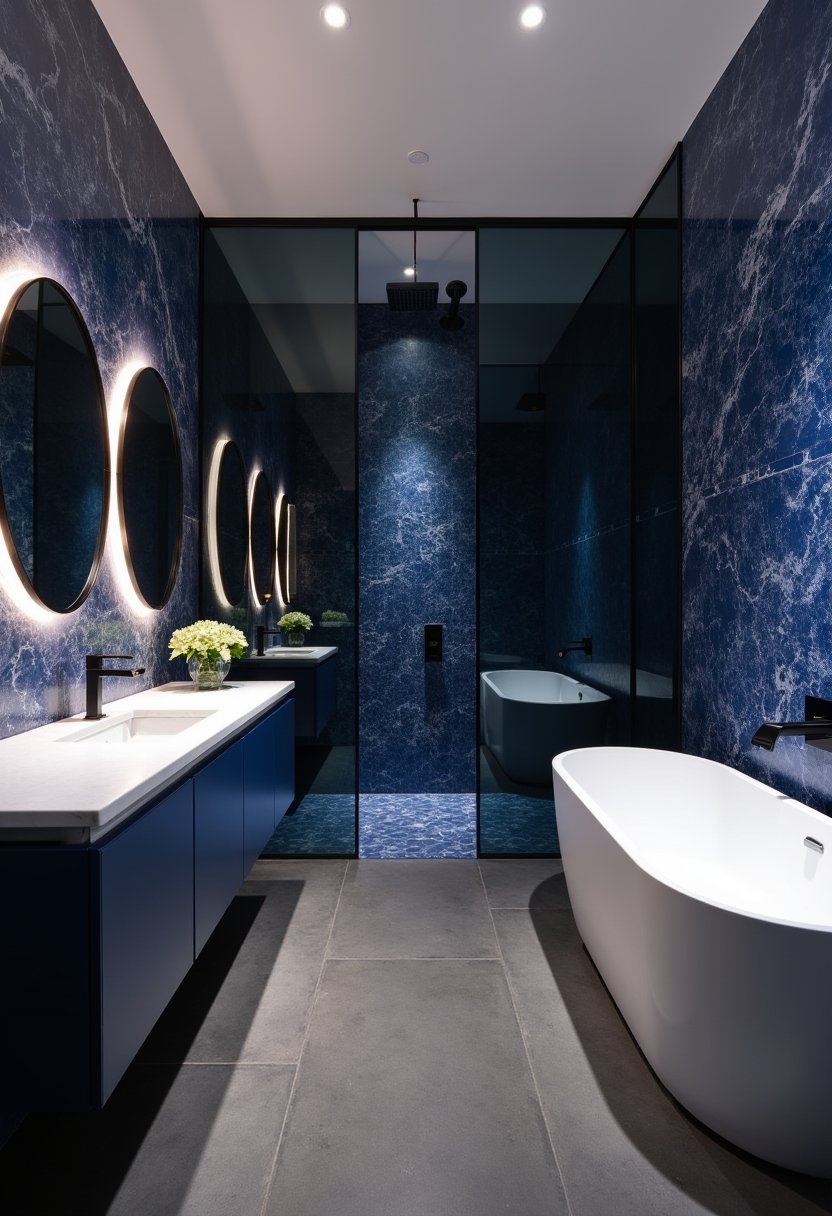Luxury Sapphire & Marble Haven