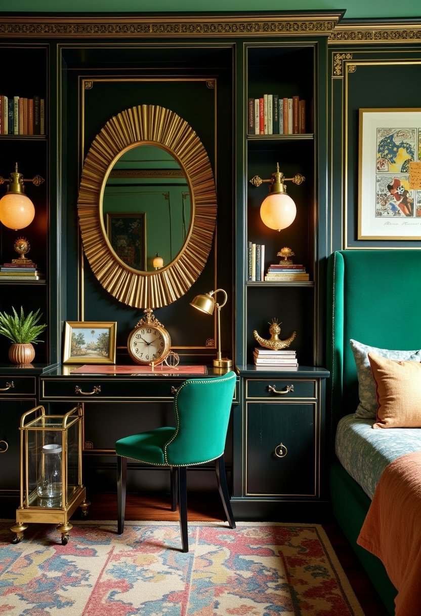 Art Deco Glam Bedroom & Study