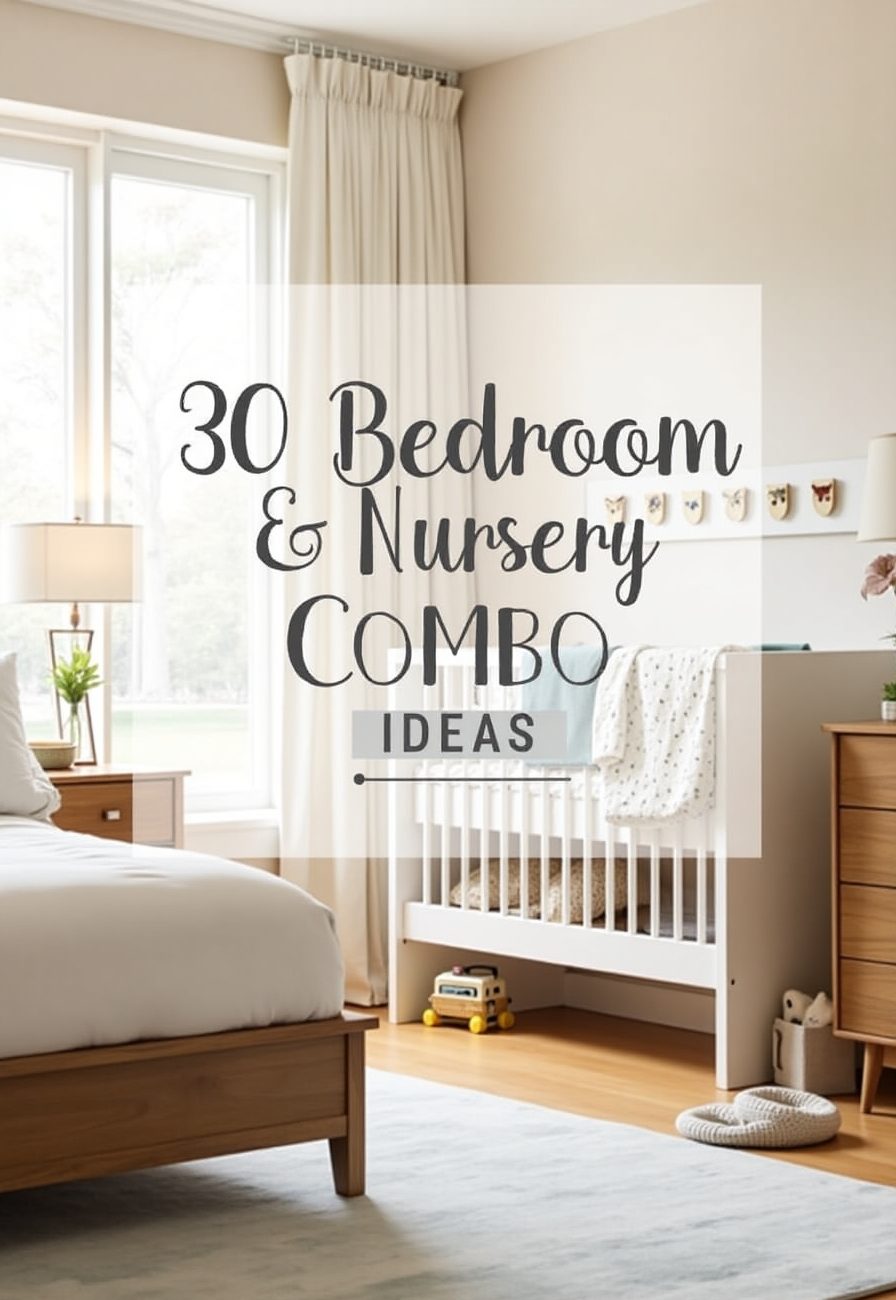 30 Bedroom and Nursery Combo Ideas