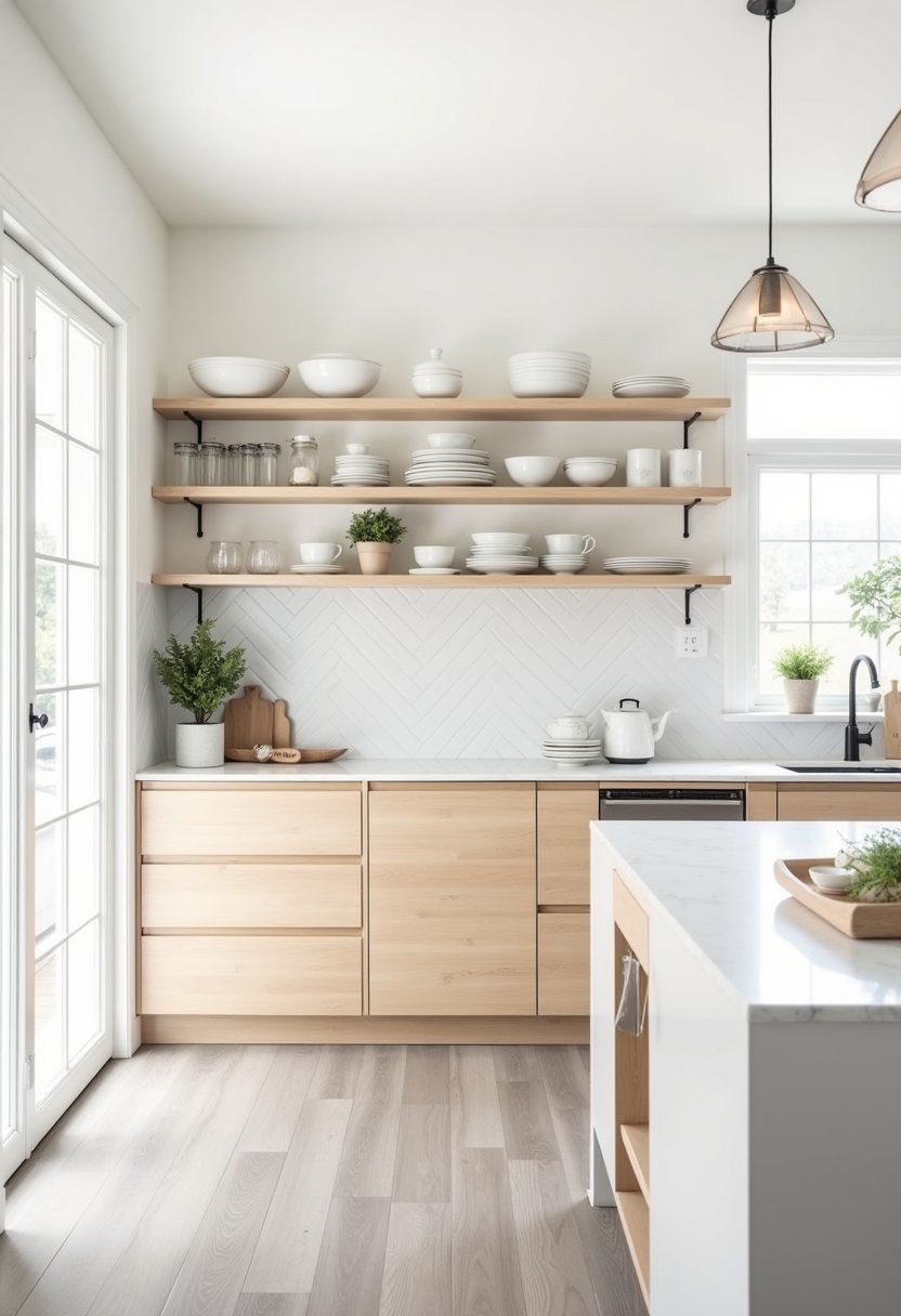 Scandinavian Style Open Shelving