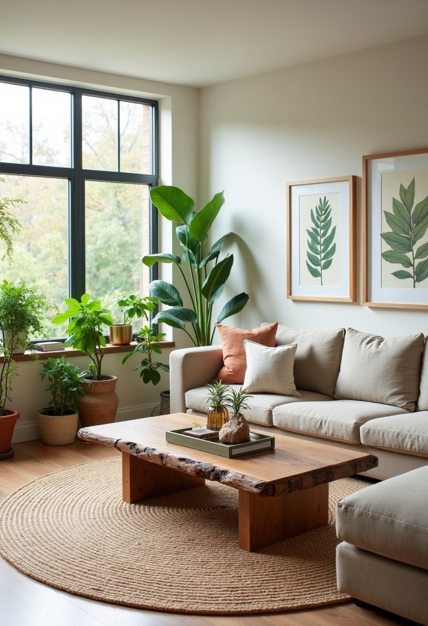 Organic Nature-Inspired Living Room