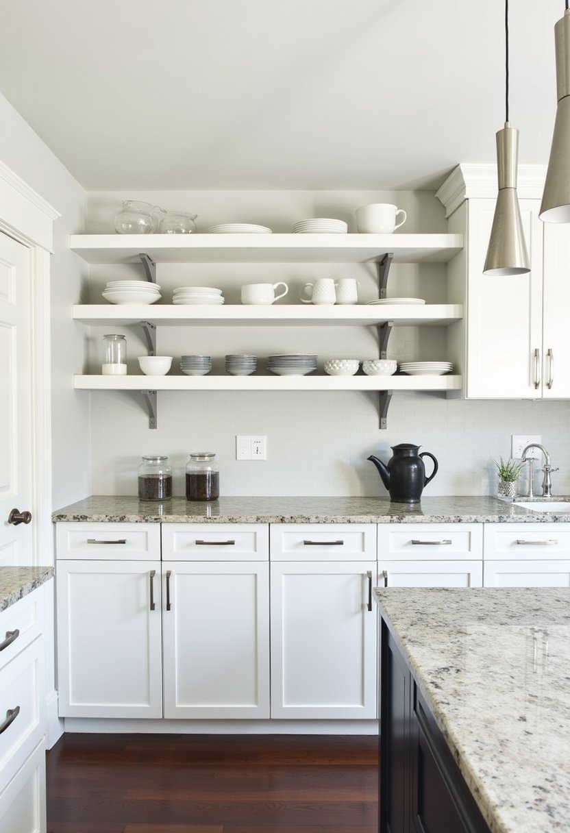 Transitional Open Shelving