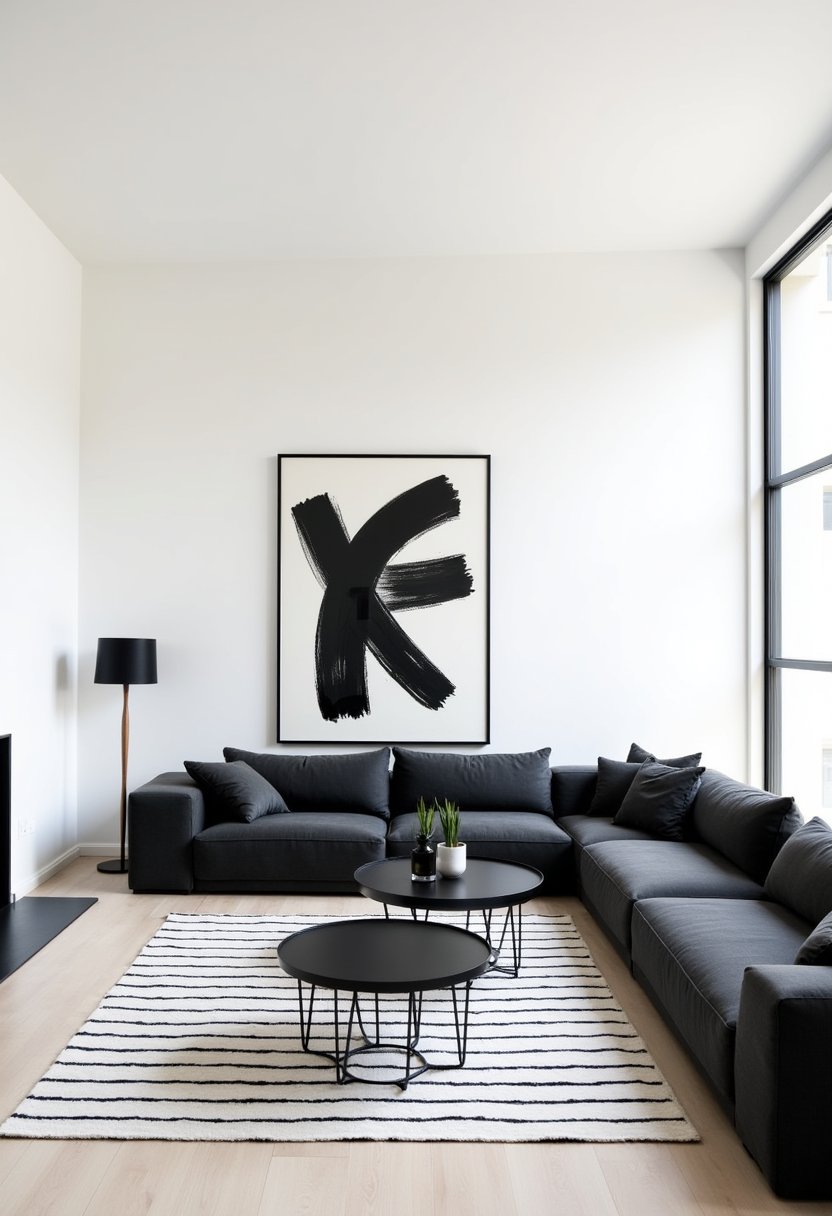 Modern Monochrome with a Pop of Art