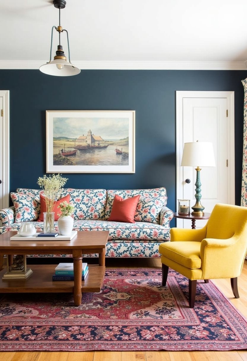 Classic Cottage with Bold Accents