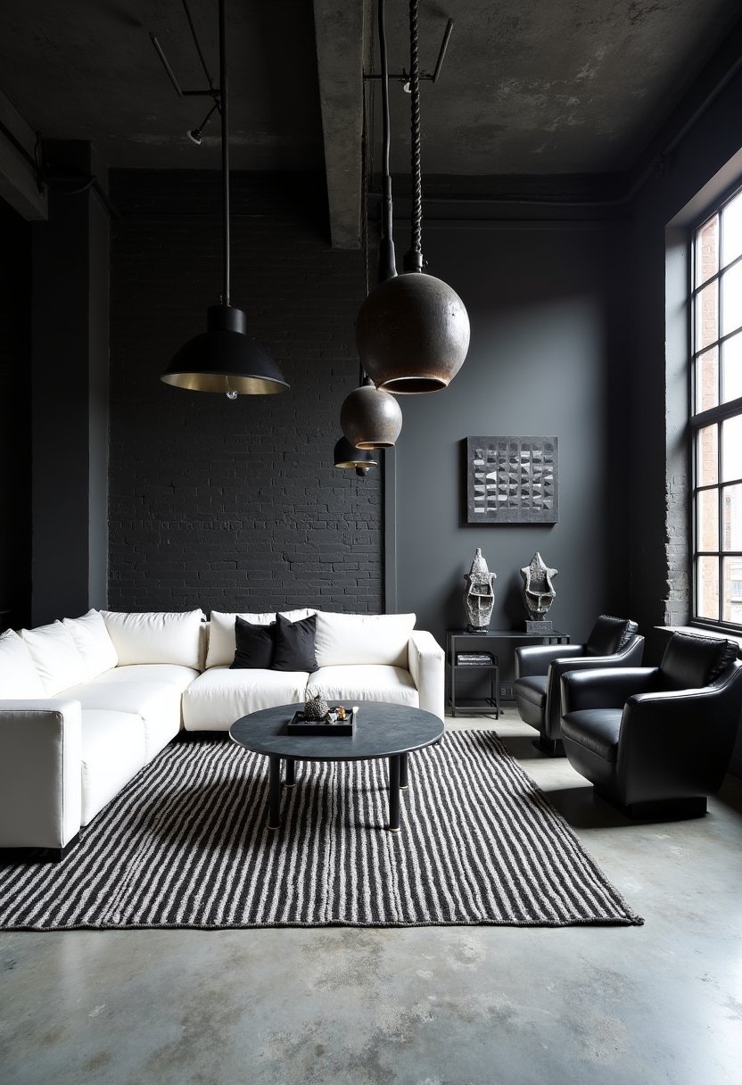Contemporary Industrial Black and White