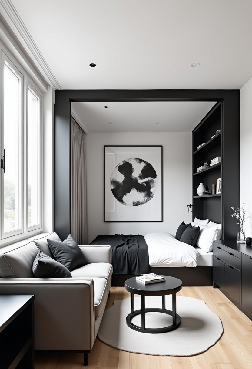 Sleek Monochrome Studio
