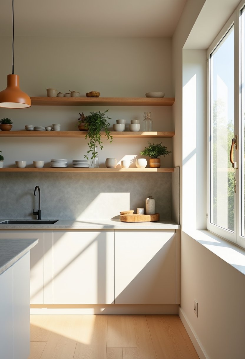 Zen Inspired Open Shelving