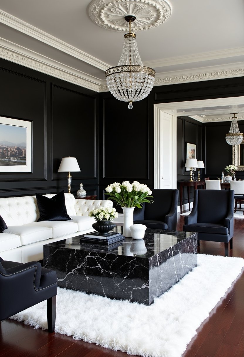 Luxury Black and White Elegance