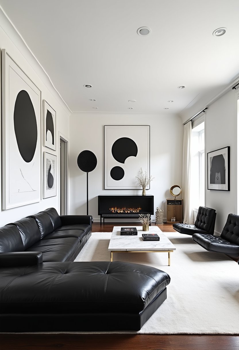 Contemporary Black and White Art Gallery