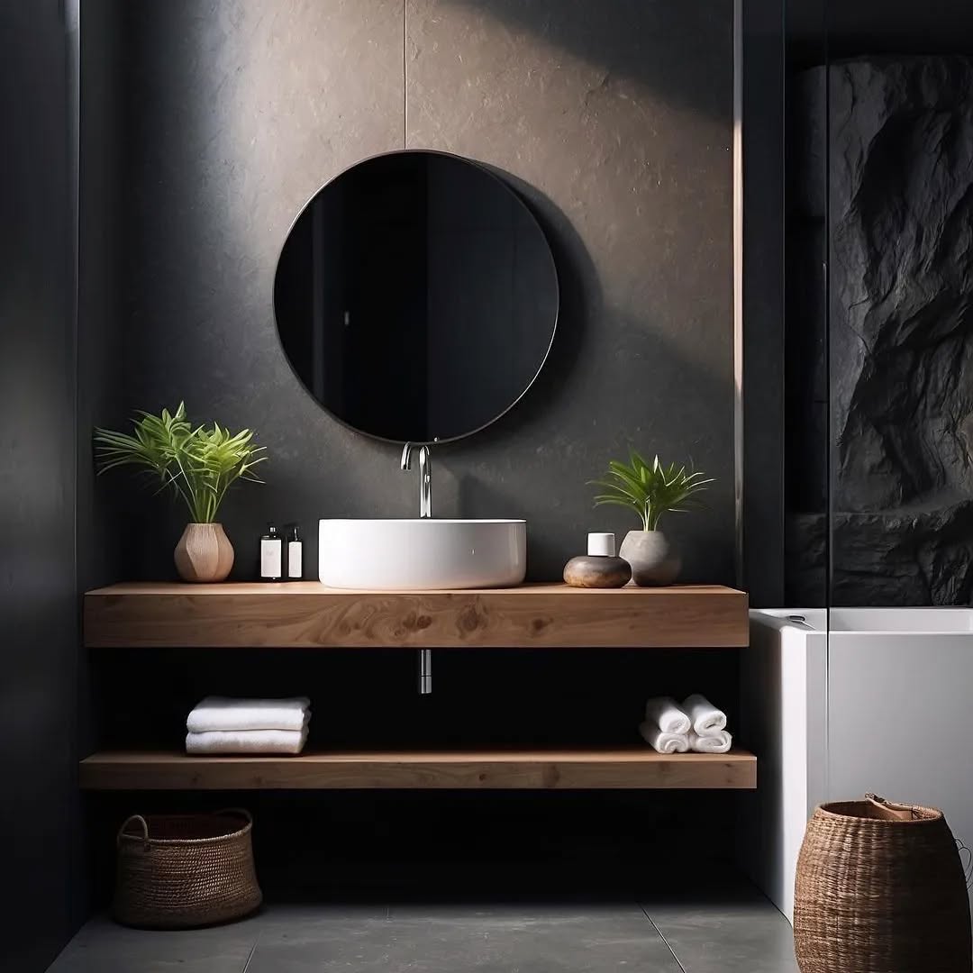 47. Sleek Serenity: the Art Of Minimalist Bathroom Elegance
