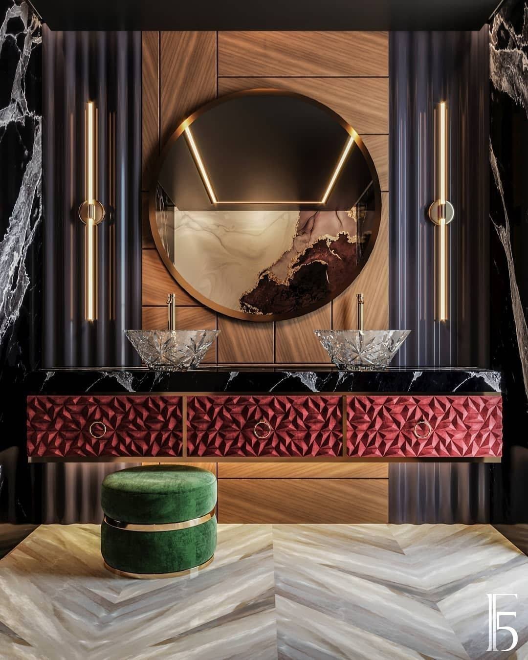 6. Luxurious Harmony: the Fusion Of Bold Textures and Elegant Details