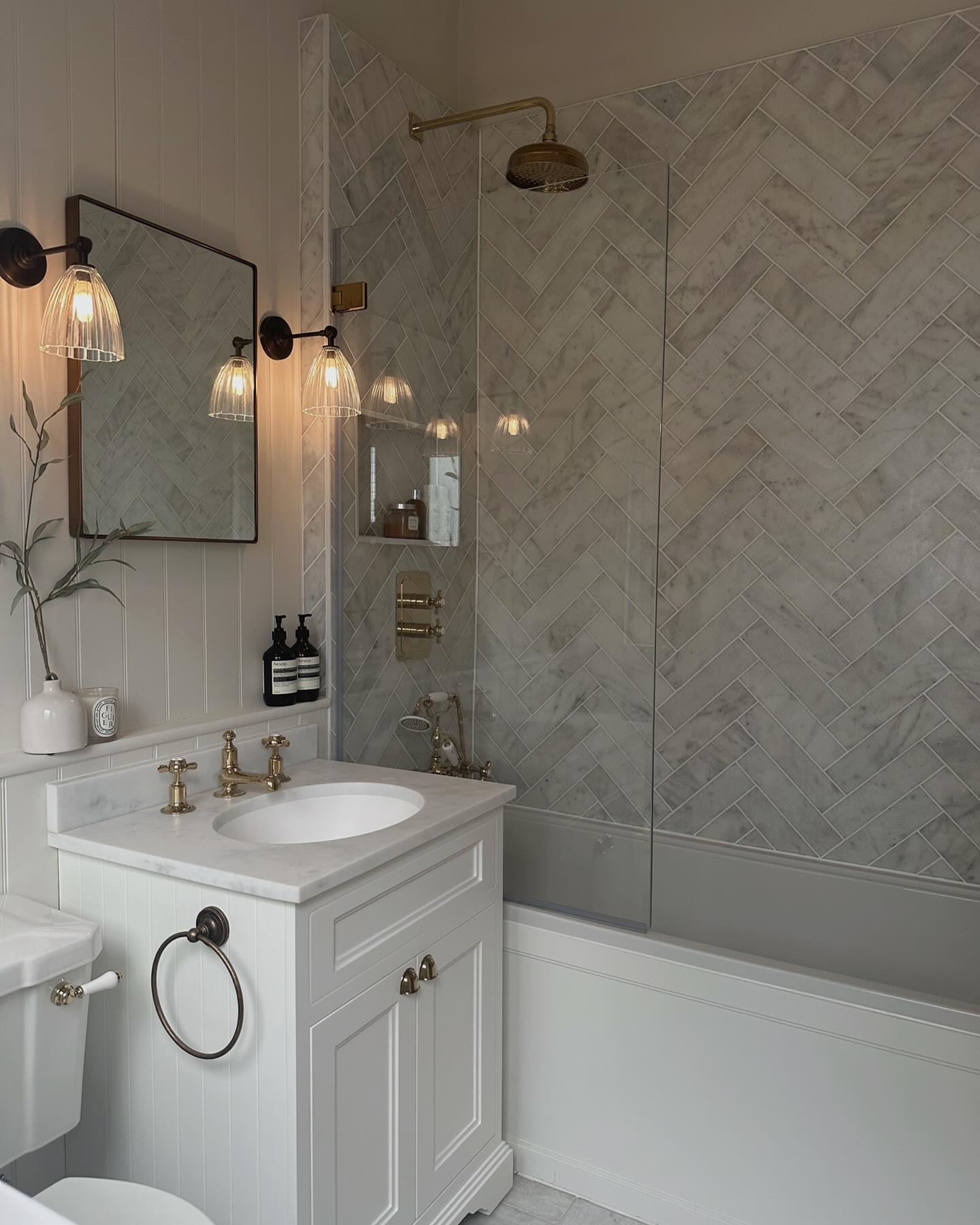 3. Harmonious Elegance: a Herringbone Retreat