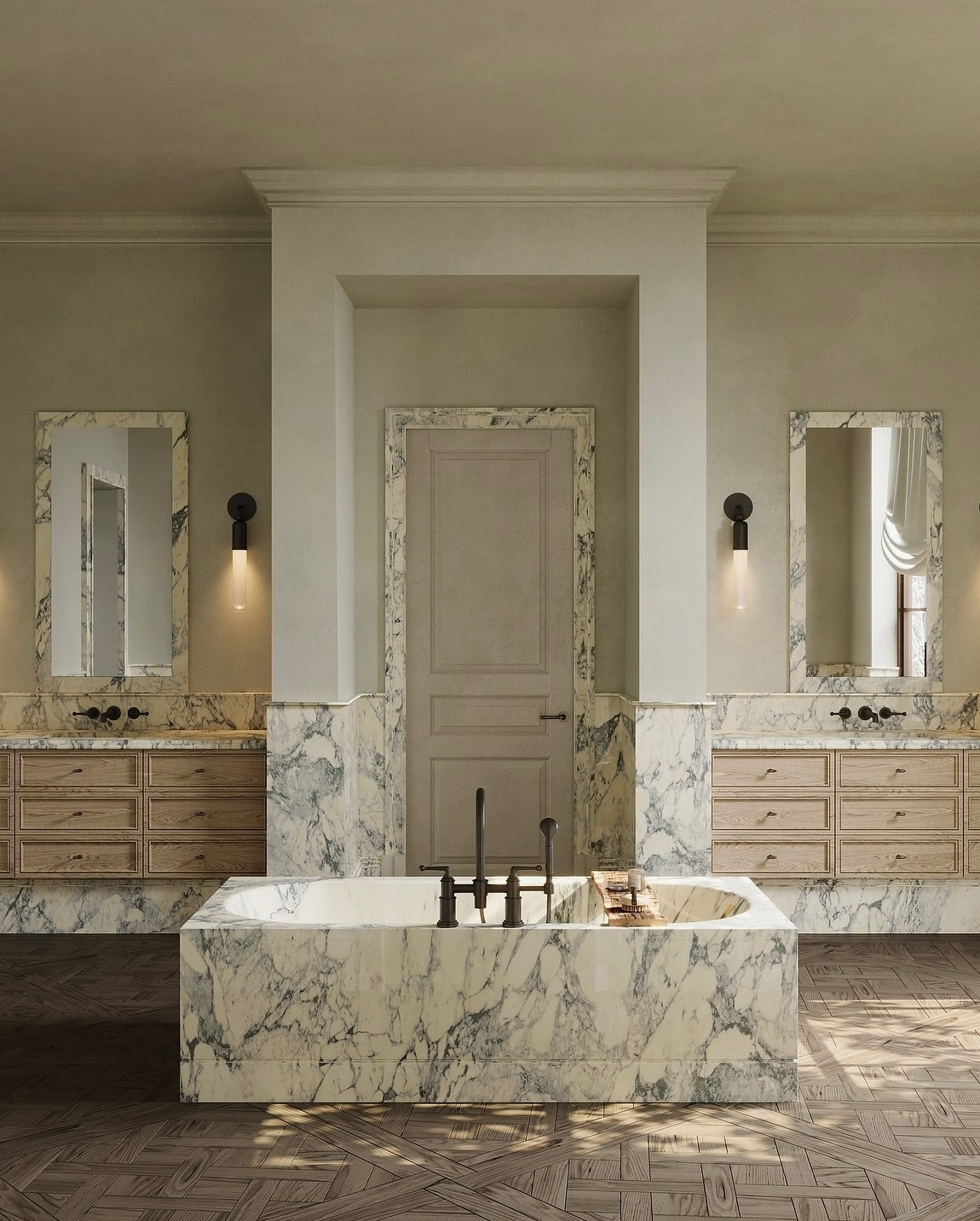 24. Ethereal Elegance: a Contemporary Haven In Marble