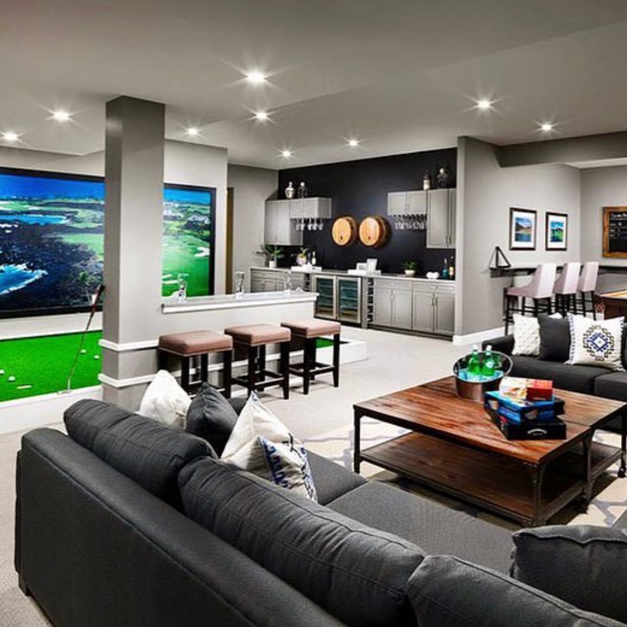 8. Glamorous Playroom: Where Chic Meets Golf Dreams