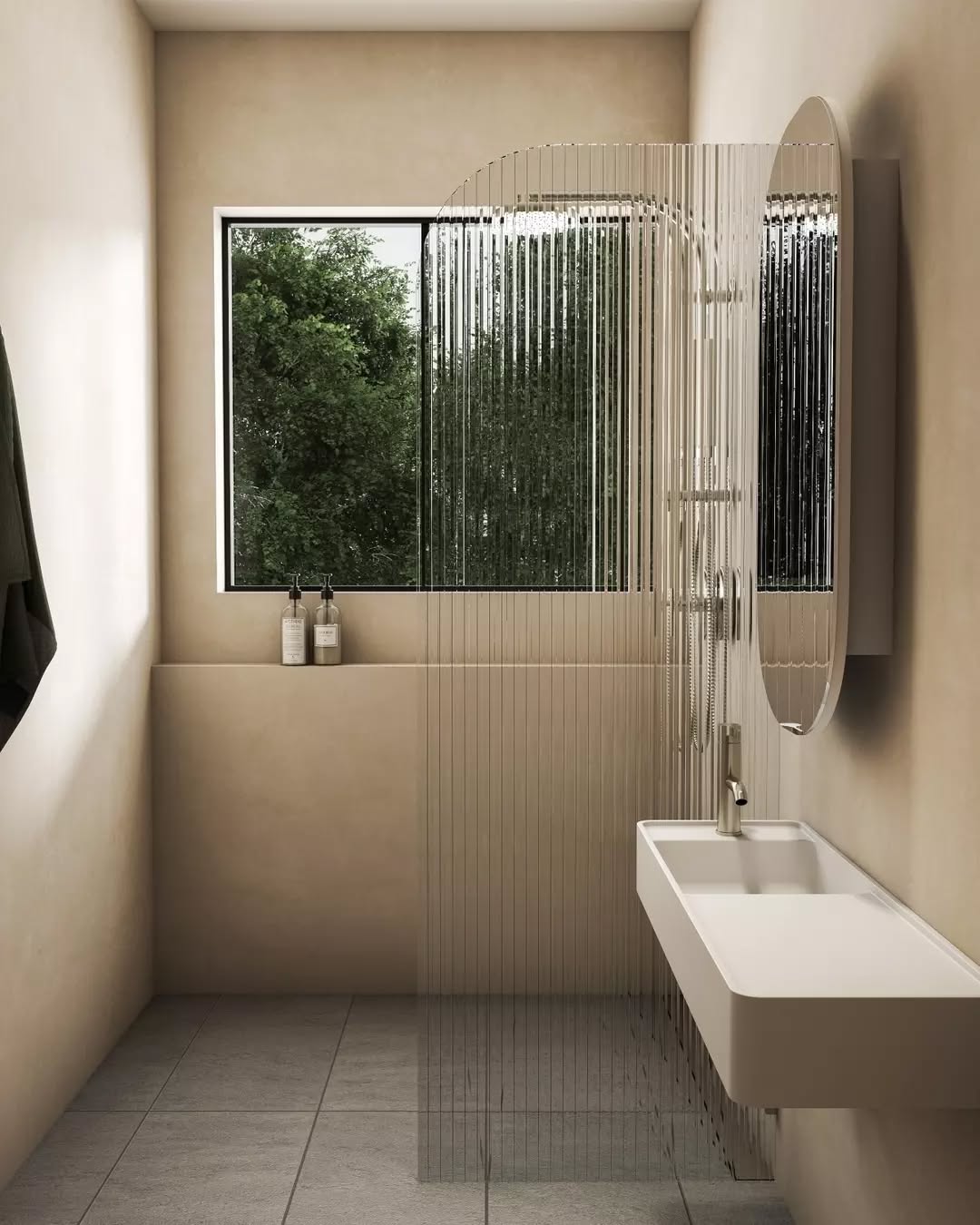 36. Shower Serenity: Embracing Light and Nature In Tight Spaces