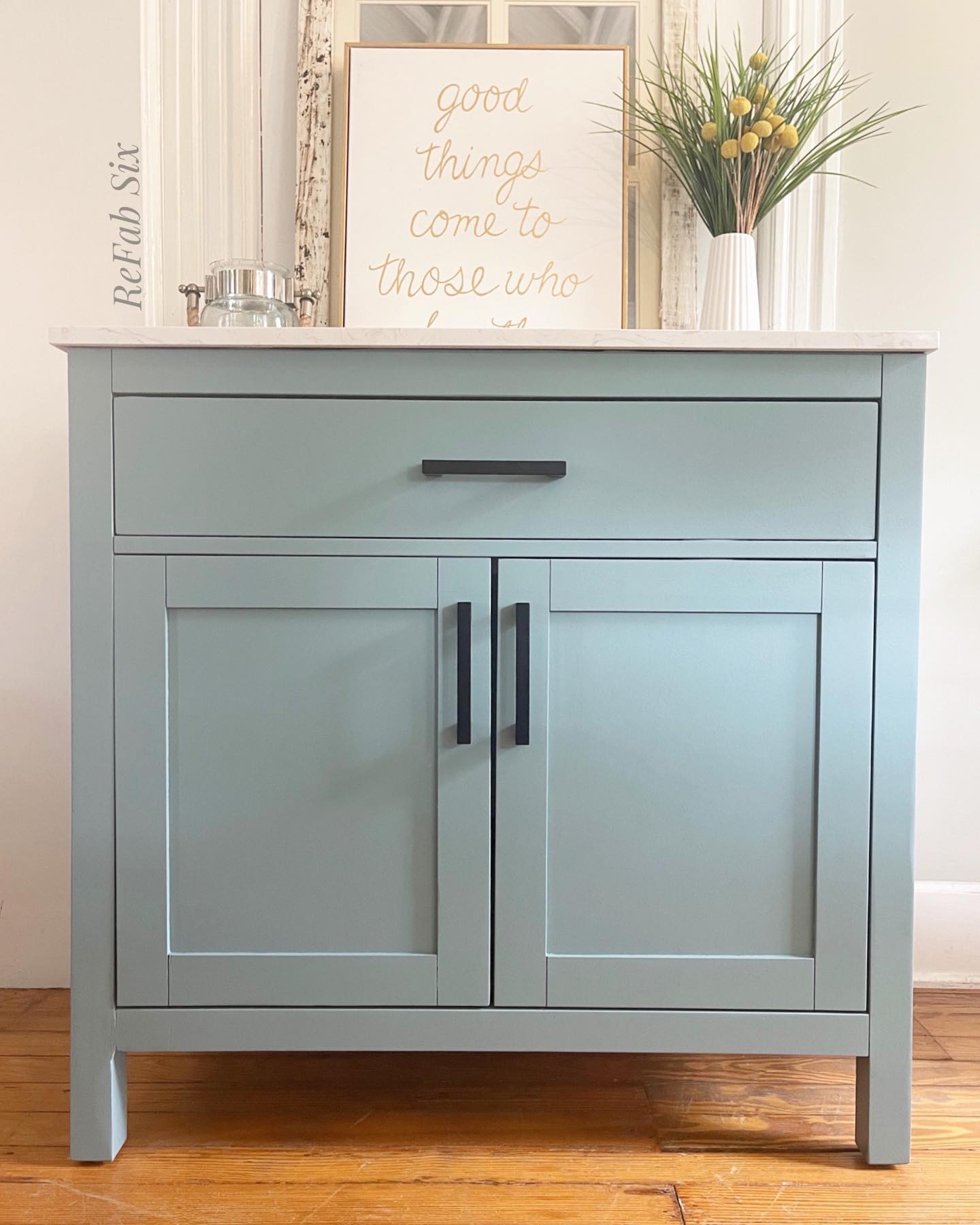 24. Serene Oasis: the Softly-hued Vanity That Elevates Calm Spaces