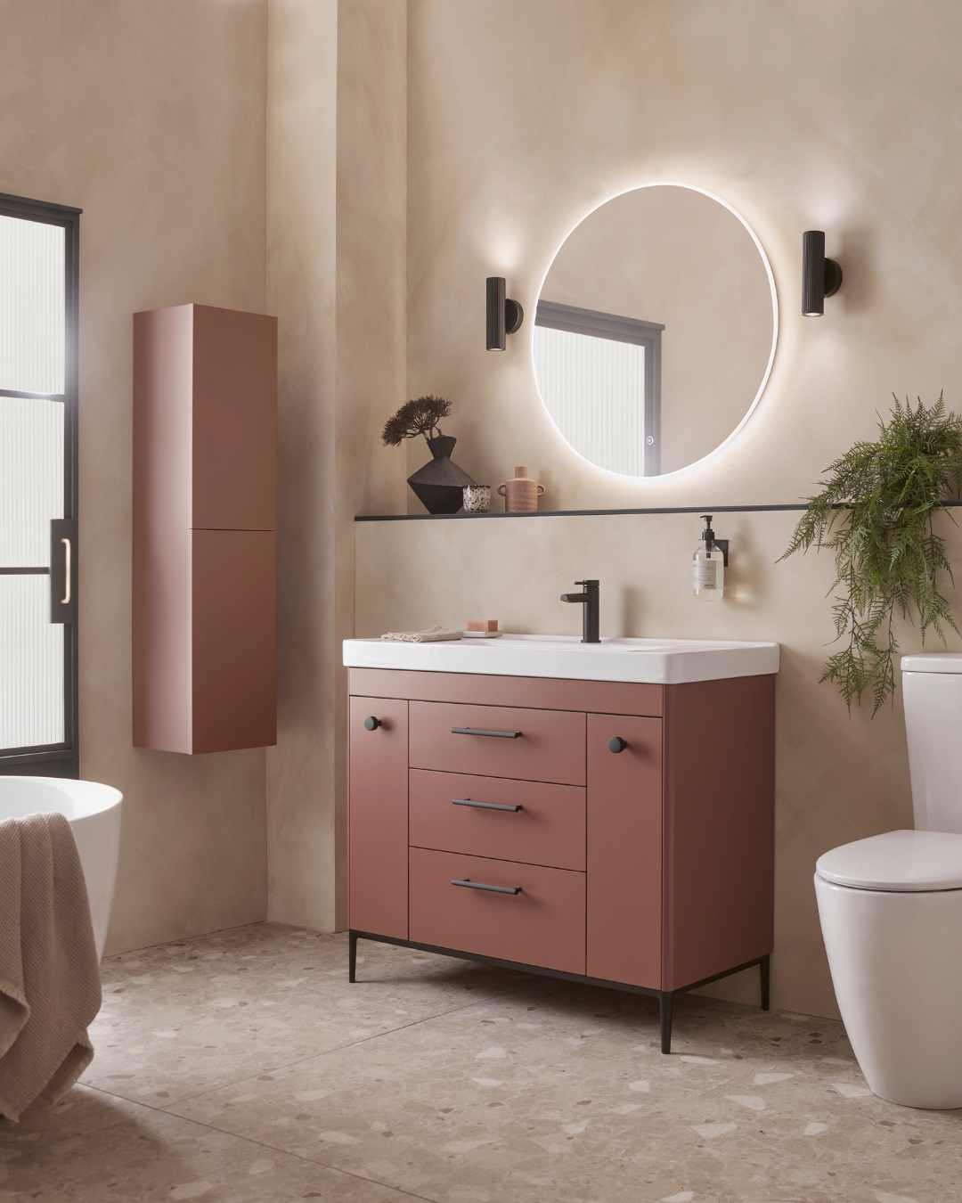 7. Terracotta Tranquility: a Modern Oasis In Compact Spaces