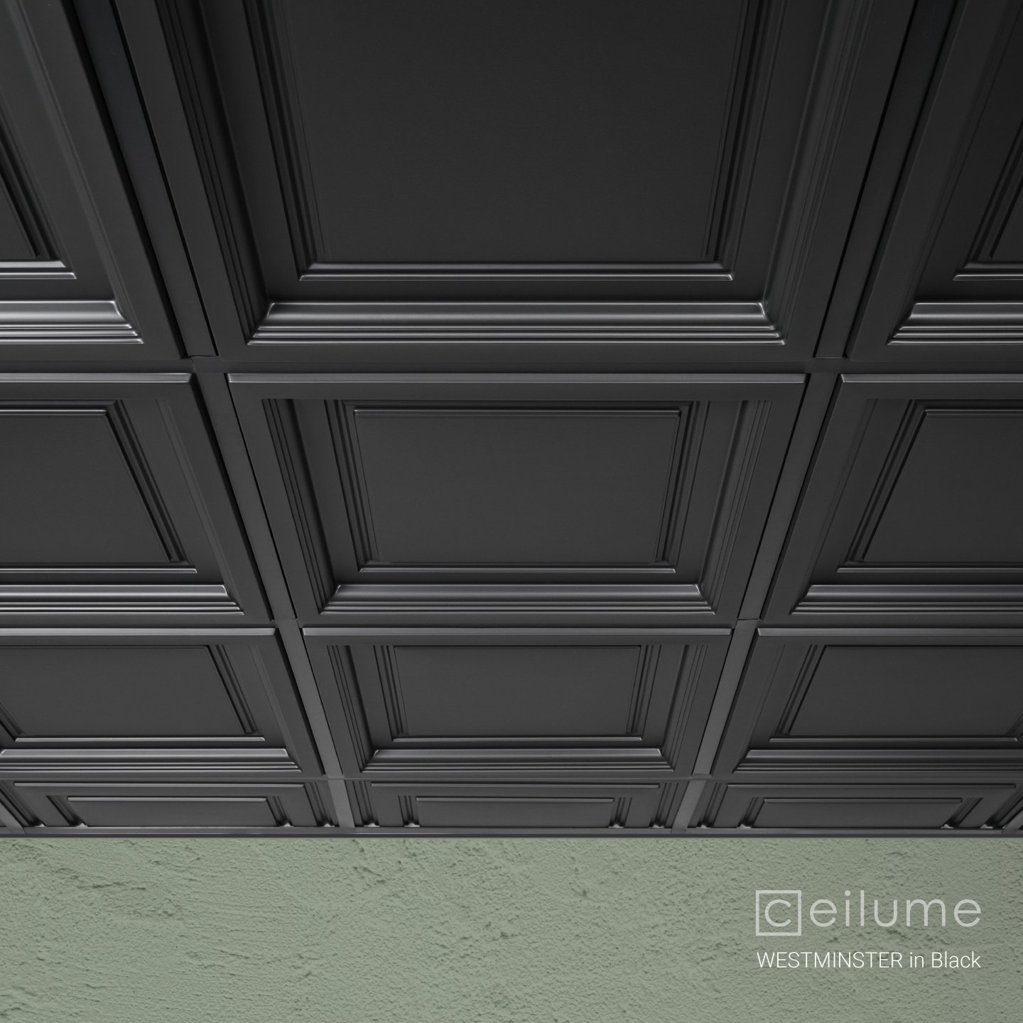 16. Elevating Elegance: the Allure Of Black Paneling In Modern Basements