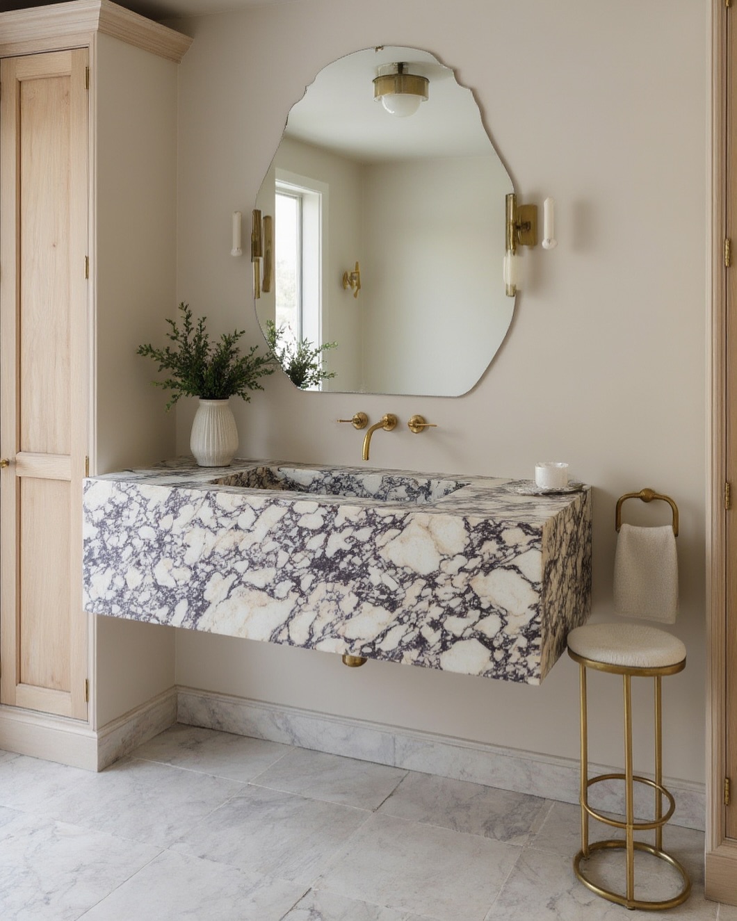 7. Sculptural Elegance: a Marble Sink That Redefines Modern Minimalism