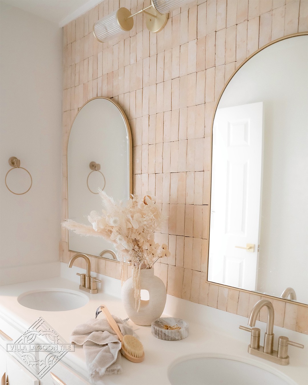 32. Whispers Of Warmth: a Textured Embrace In Soft Peach Tones