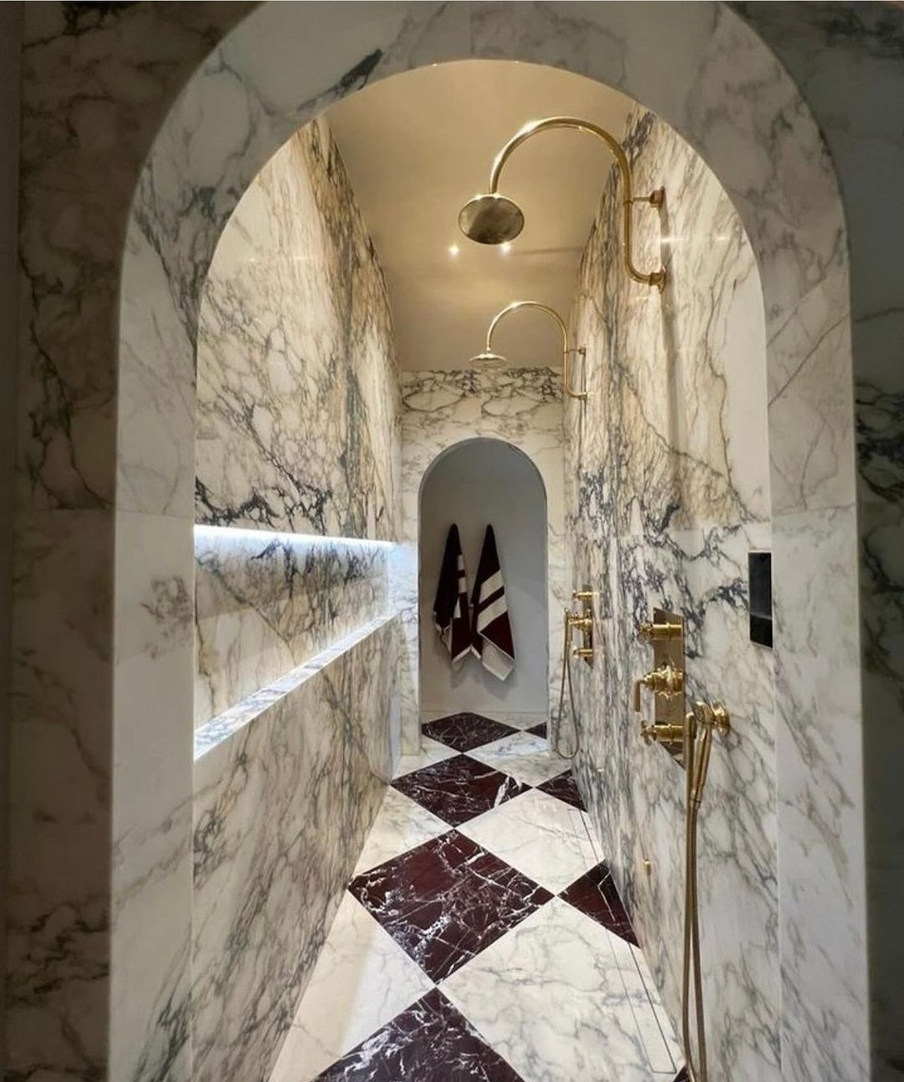 2. Elegant Architectural Oasis with Striking Contrast