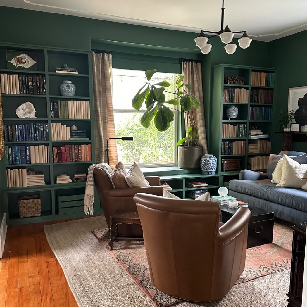 42. Emerald Embrace: a Cozy Retreat In Deep Green