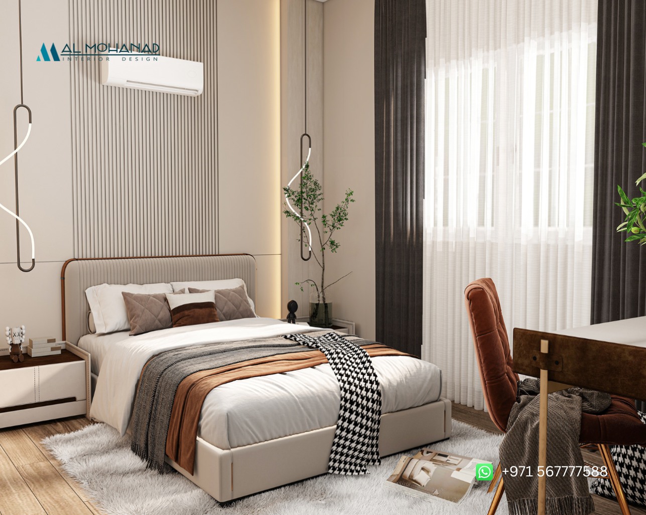 59. the Crimson Velvet Dream with Gold Accents and Botanical Wall Art