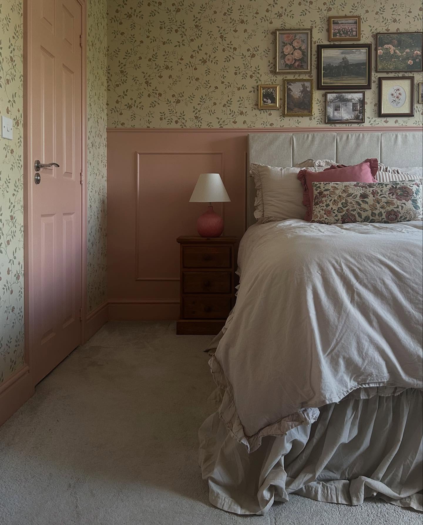 12. Vintage Velvet Dream: the Canopy Bed with Golden Tassels