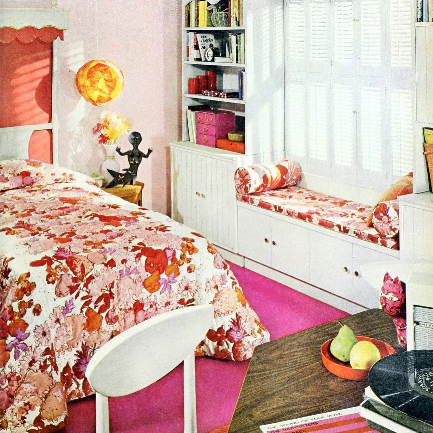 2. Vintage Bedside Charm: the Delicate Dance Of Daisies and Doilies