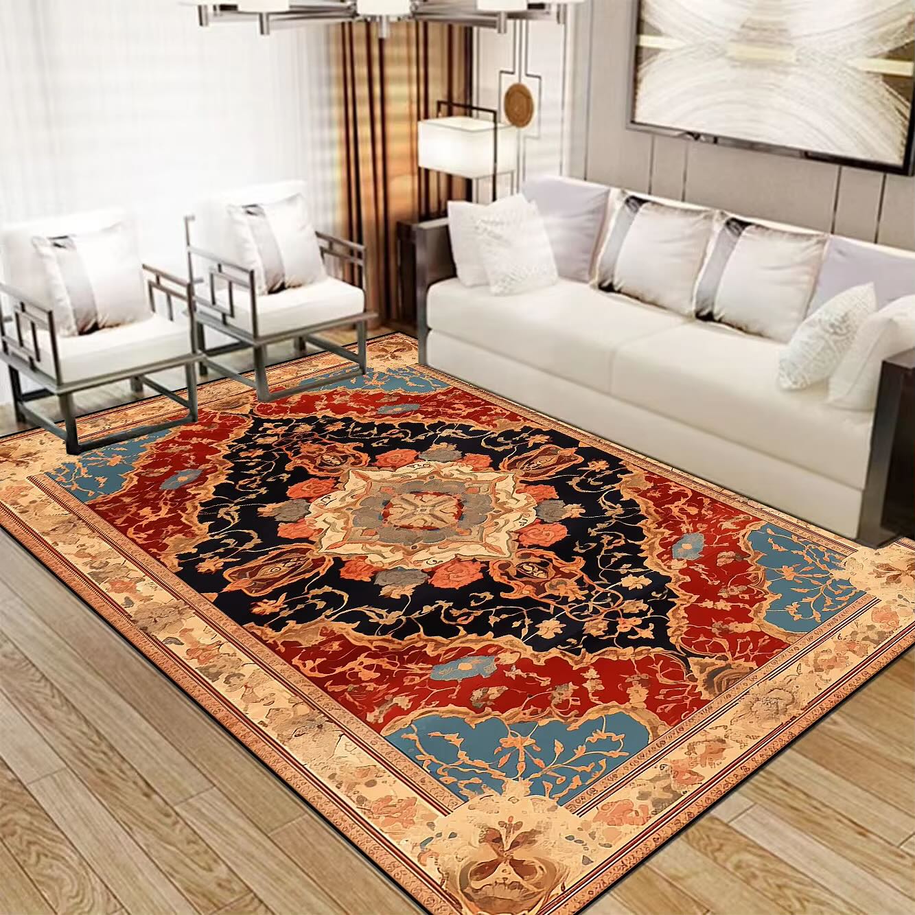 3. Elegant Opulence: a Luxurious Carpeted Retreat