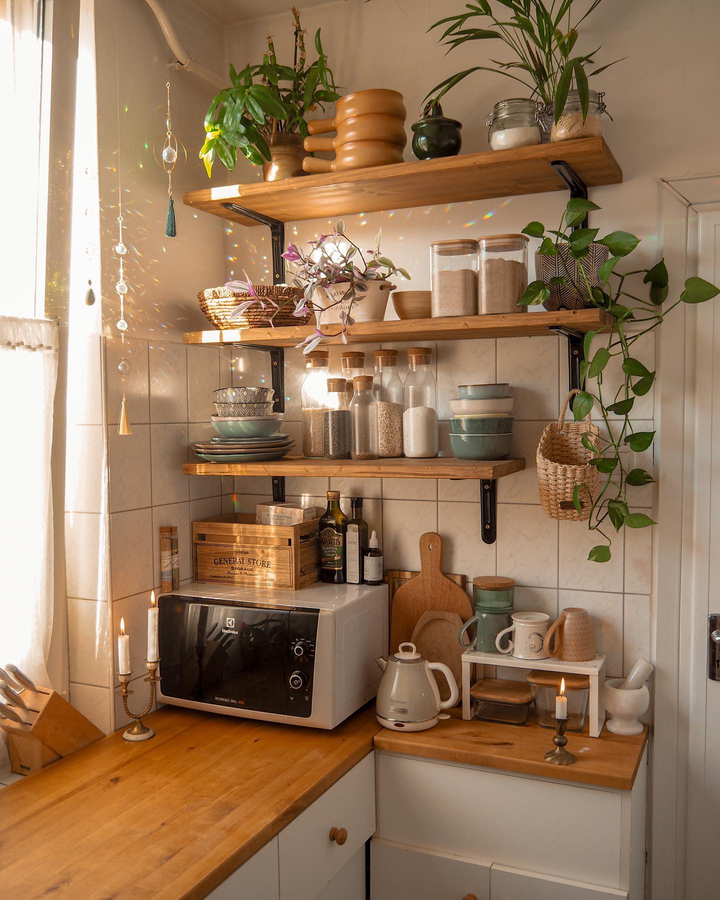 33. Nourishing Nest: Embracing Minimalism with a Lush Green Touch