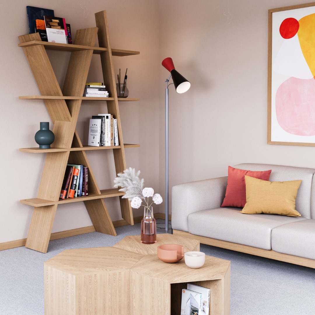 15. Geometry Meets Comfort: an Unexpected Harmony In Living Room Styling