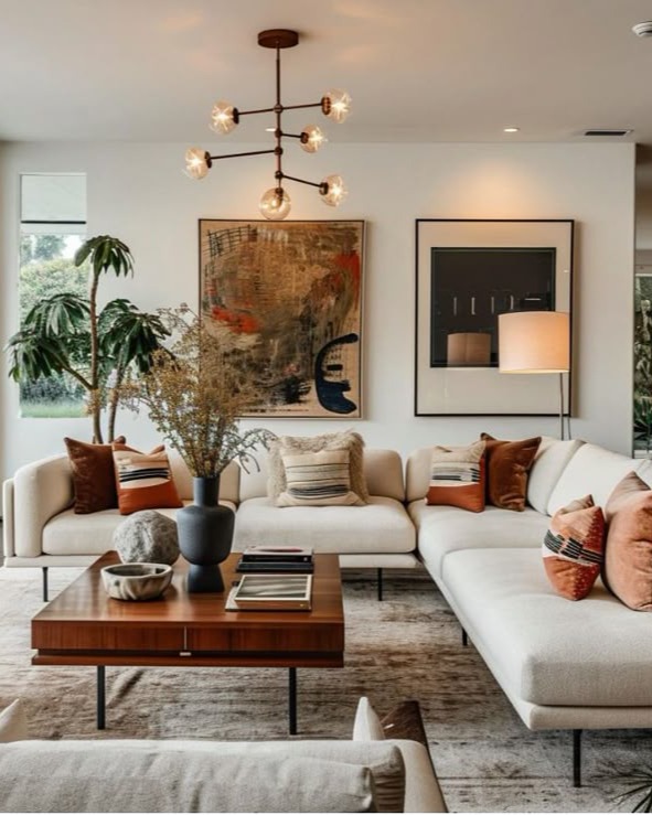 38. Warm Earth Tones and Organic Textures: a Cozy Retreat for Modern Living