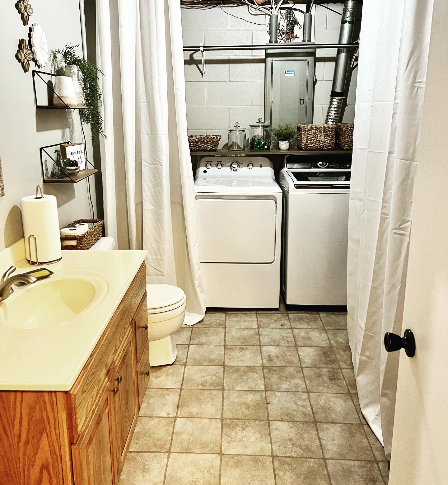 16. Laundry Oasis: Transforming Your Basement Into a Functional Retreat