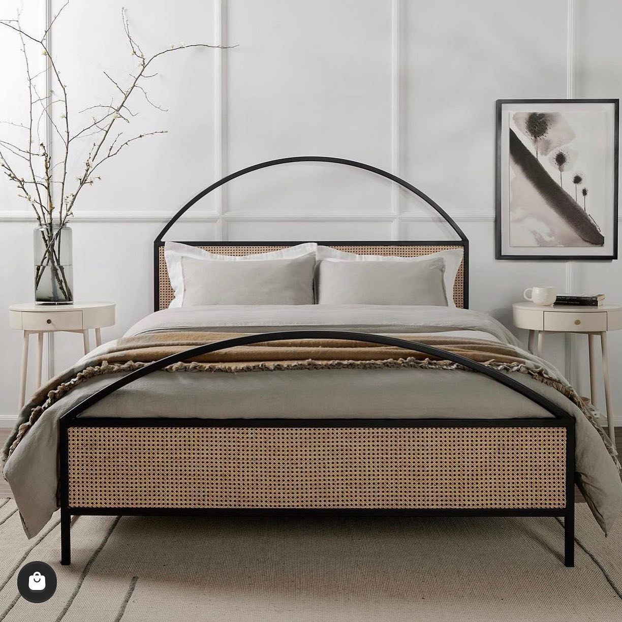 17. Bedtime Bliss: a Chic Blend Of Modern Minimalism and Organic Textures