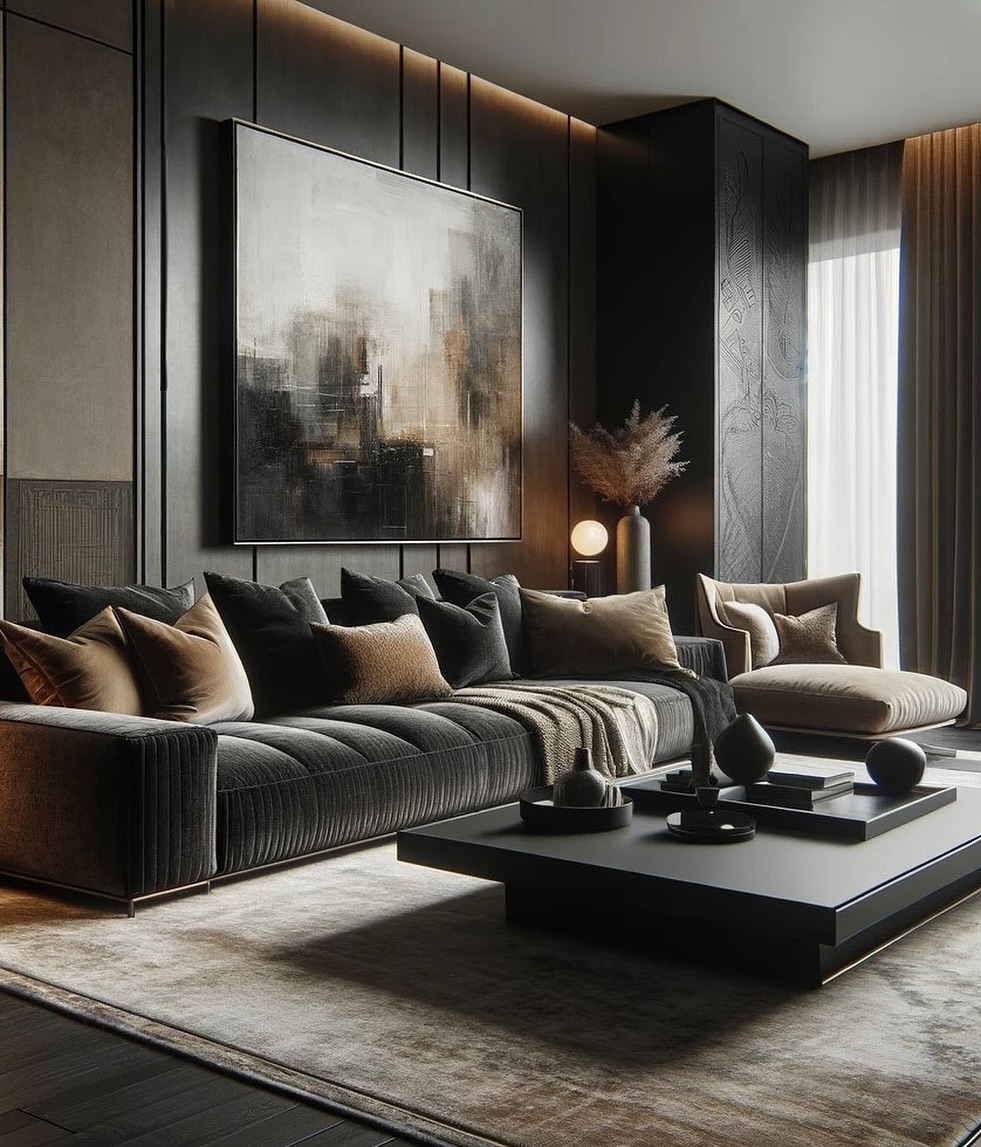 1. Dramatic Luxe: the Allure Of Deep Hues and Textured Comfort