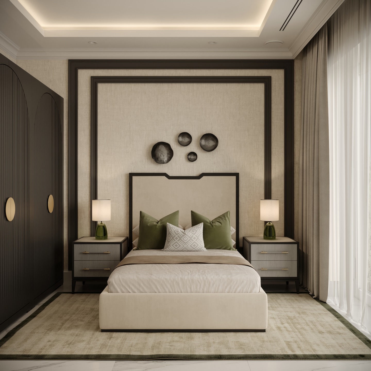 47. Sophisticated Serenity: a Modern Retreat with Earthy Elegance