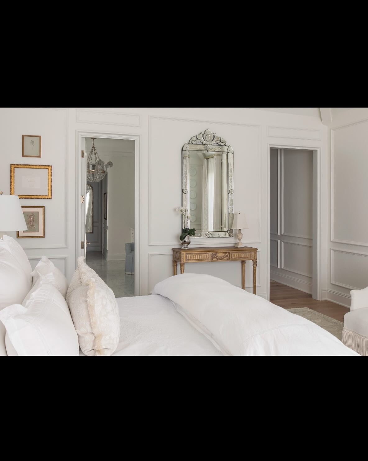 14. Moonlit Silver Frame Reflecting the Night Sky Bedroom Mirror