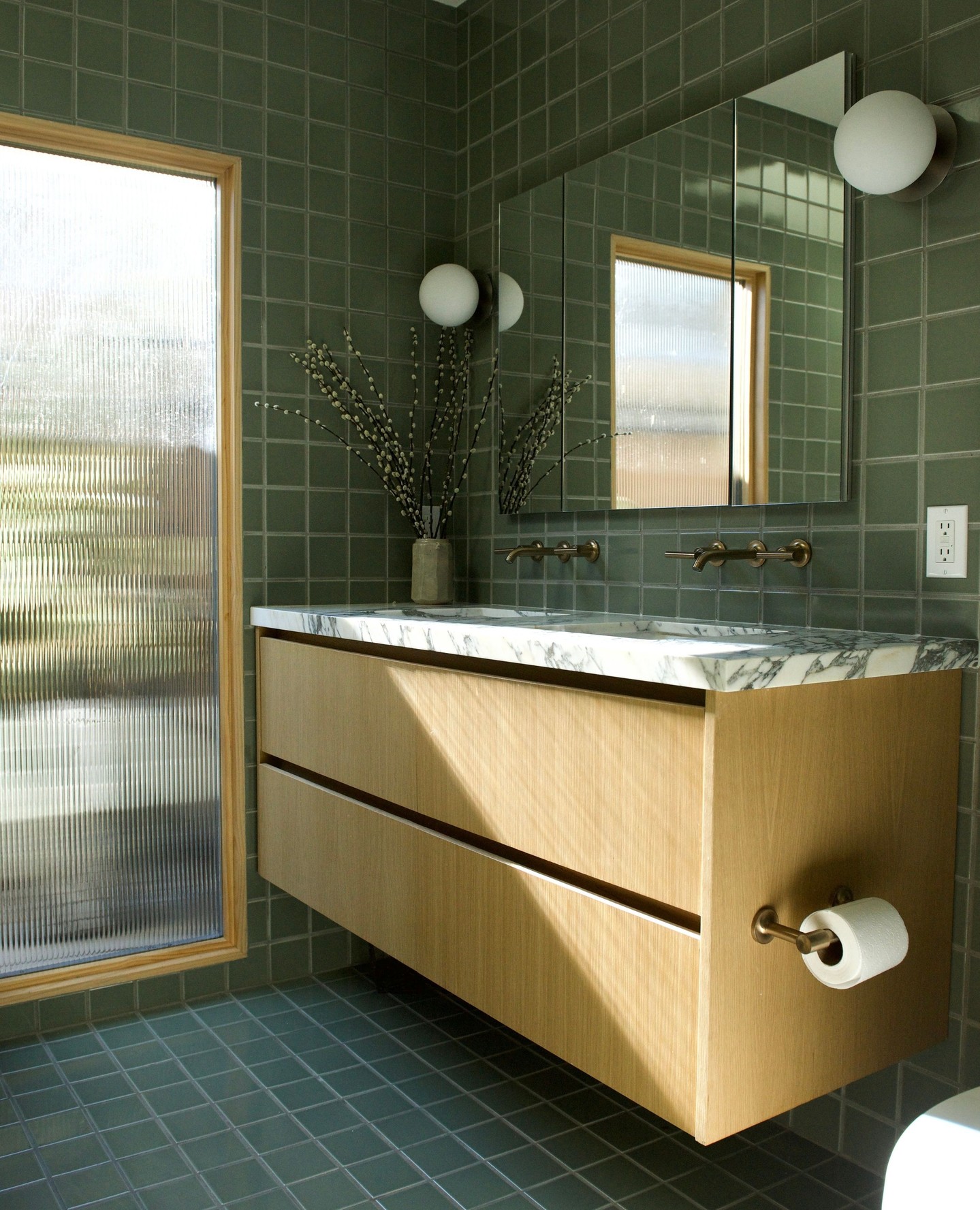 17. Emerald Serenity: a Harmonious Blend Of Green Tones and Natural Textures